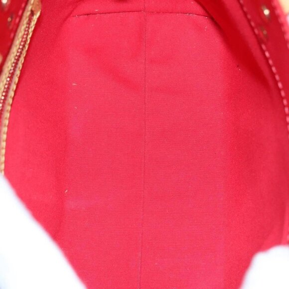 LOUIS VUITTON Monogram Vernis Reade PM Hand Bag Red Rouge - Picture 13 of 16